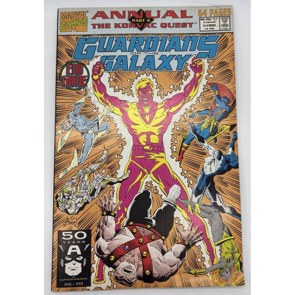 Guardians of the Galaxy Annual #1 1991 Marvel Origin of Guardians Krugarr
